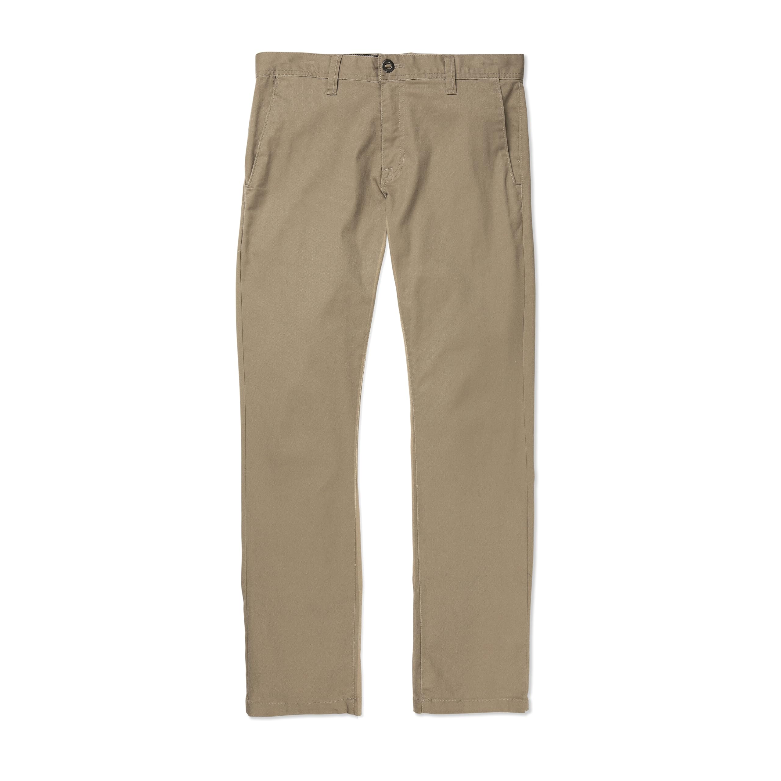 Volcom Frickin Modern Fit Men's Stretch Chino Trousers, Khaki, 42W x 32L, dark k