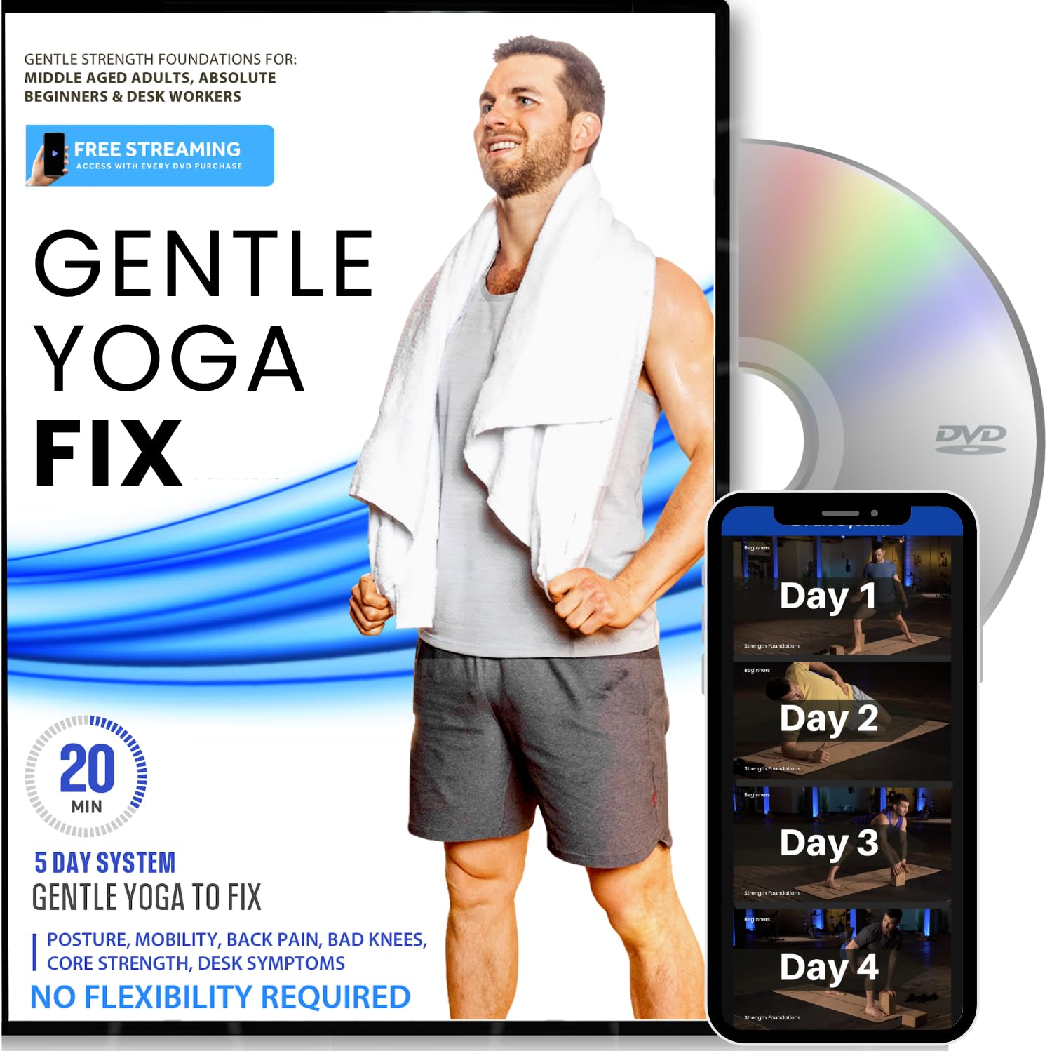 Yoga Fix - Gentle Yoga For Seniors, Middle-Aged Adults, and Beginners To Fix Pos