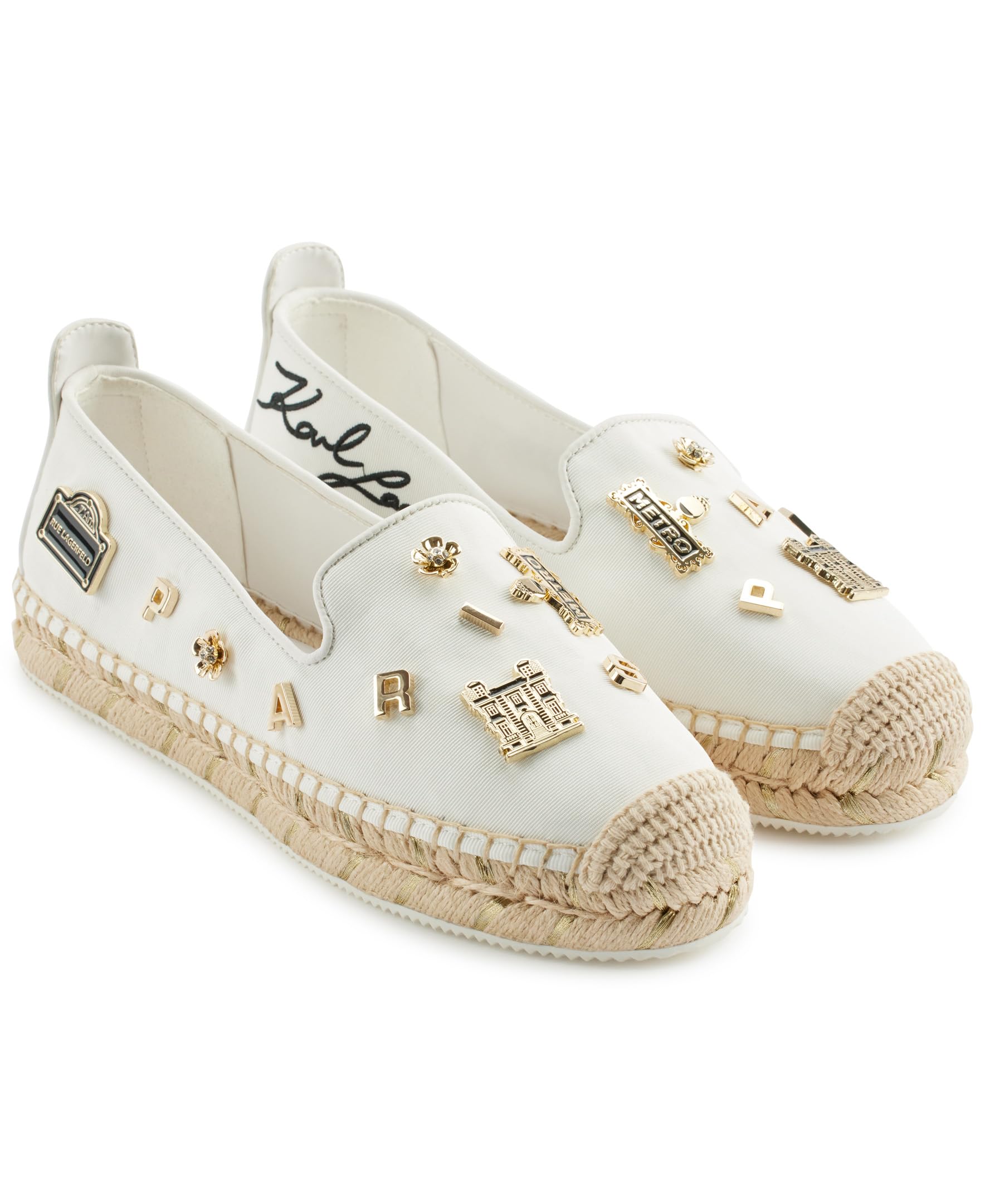 Karl Lagerfeld Michaela Rue Pins Espadrille Closed Toe Sandal, Women's Platform