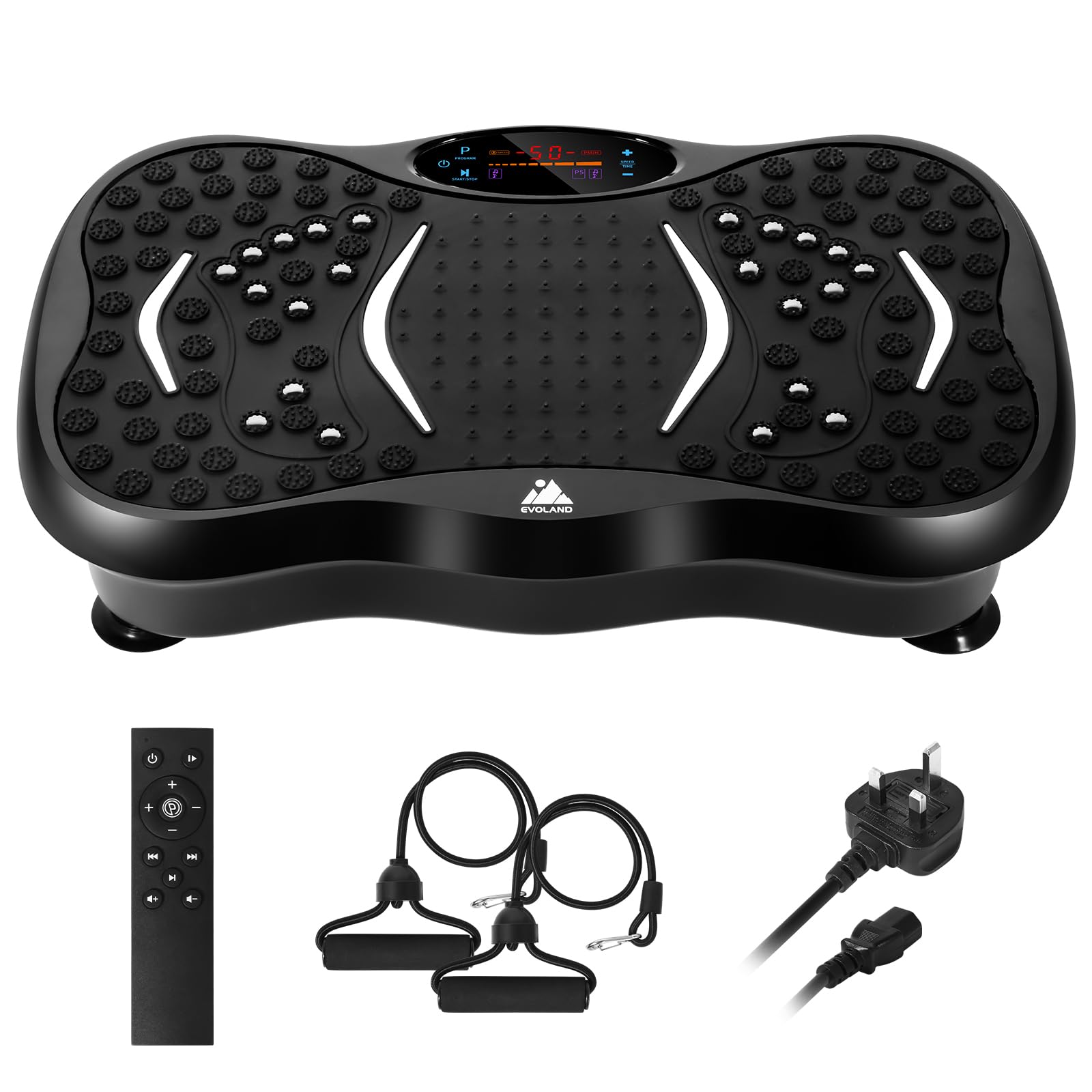 EVOLAND Vibration Plate Exercise Machine, Fitness Vibration Trainer | Powerful V