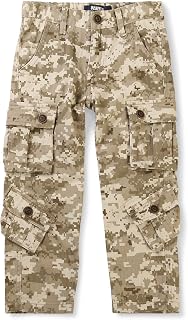 Aeslech Boys' Cargo Trousers, 8 Pockets Casual Outdoor Trip Hiking Pants