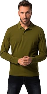 JP 1880 Menswear Big & Tall Plus Size L-8XL Polo Shirt, Basic, Long-Sleeved, piqué 799230