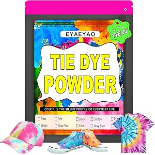 Tie Dye Powder, Clothing Dye, Non Toxic Permanent, Dye for Clothes, Fabric Dye for Kids Women for Homemade Party Creative Group Activities DIY Gift (Rose Red, 8 Ounce)