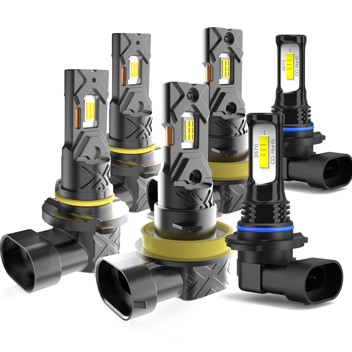 LED Headlight Bulbs Fit for Toyota Tundra 2007-2013,9005 H11 9145 High Low Beam 