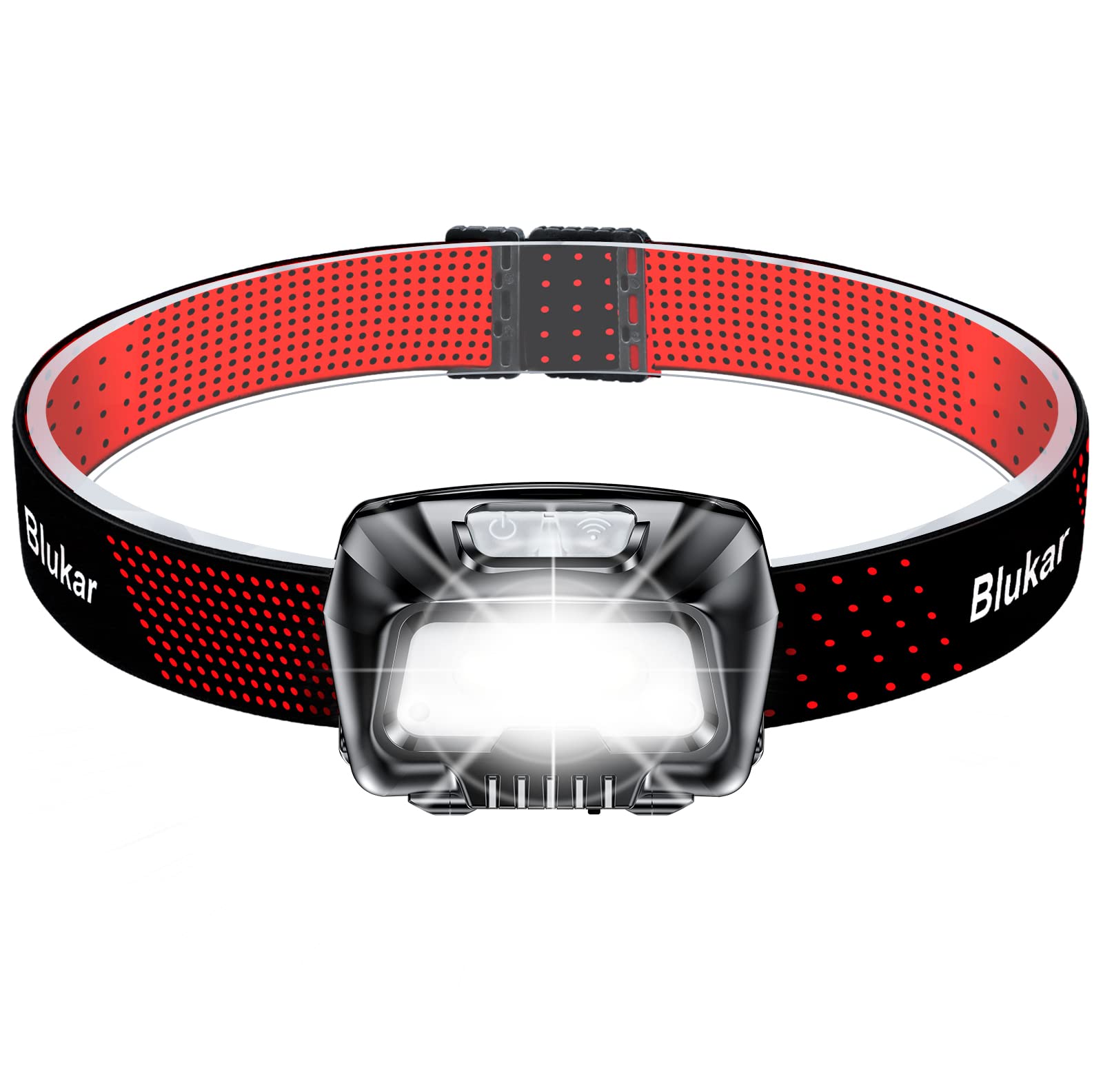 Blukar Head Torch Rechargeable, 2000L Super Bright LED Headlamp Headlight | Sens
