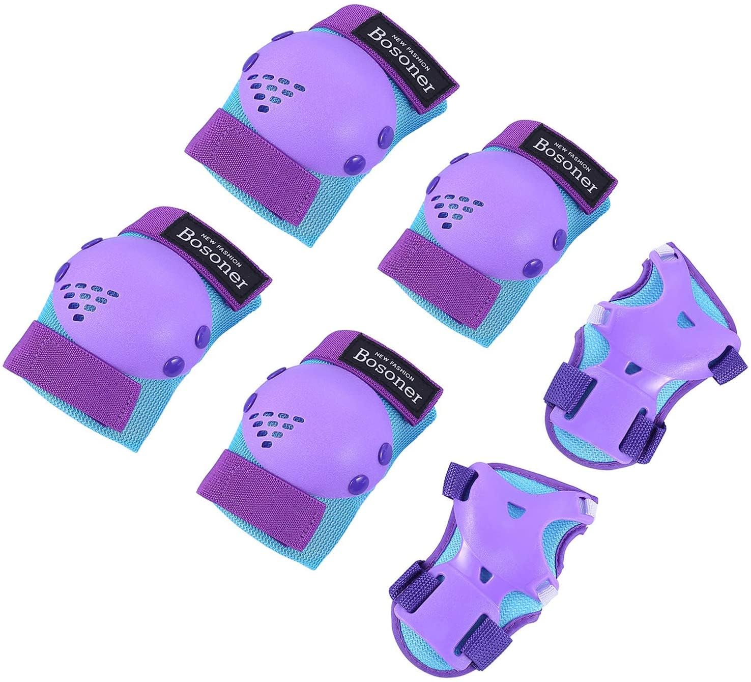 BOSONER Knee Pads for Kids，Knee and Elbow Pads Set 3-15 Years | knee and elbow p