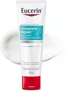 Eucerin Complete Repair Foot Cream, Moisturizing 10% Urea & Ceramides, 85mL