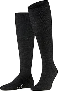 FALKE Men's Airport Knee-High Socks Wool Cotton Breathable