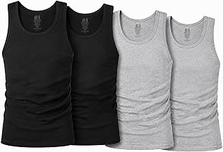 Fruit of the Loom Men's Sleeveless Tag Free Moisture Wicking Tank A-Shirt