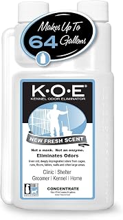 Odorcide KOE Fresh Scent Concentrate, 16 oz | Kennel Odor Eliminator, Non-Enzymatic Formula, Cages, Runs, Home, Kennel Use