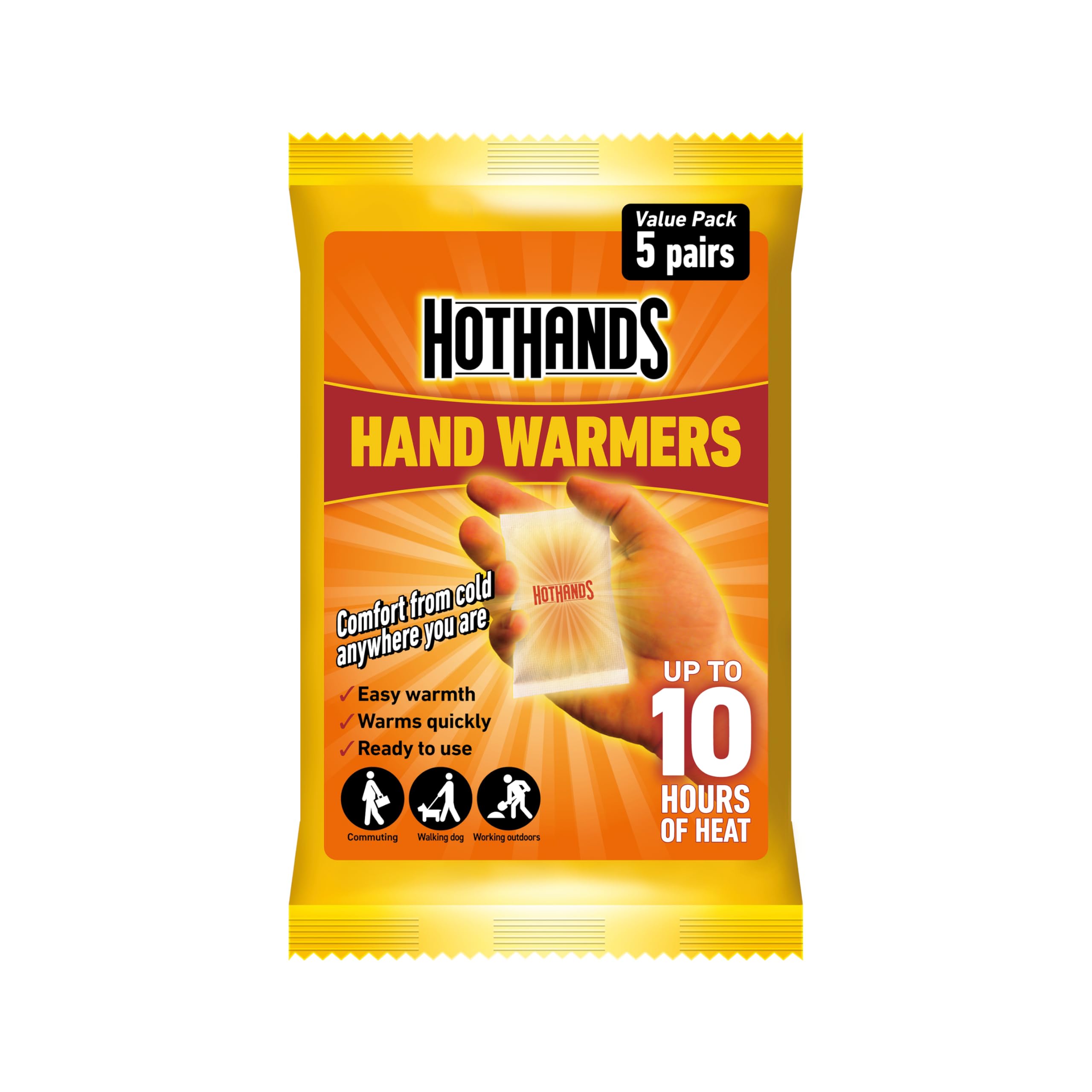 Hot Hands Hand Warmers - Pack Of 5 Pairs