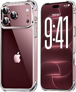 Mkeke for iPhone 18 Pro Max Case Clear [Not-Yellowing] | [Military-Grade Drop Protection] Shockproof Protective Phone Bumper 2026