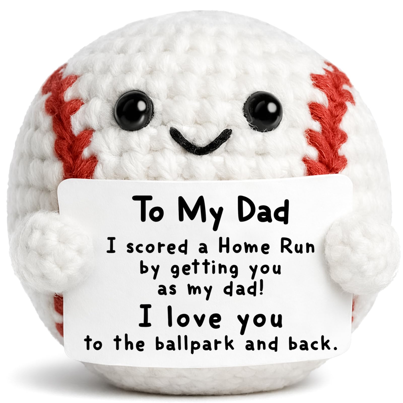 PICAYO Crochet Baseball Dad Gifts from Daughter Son for Christmas Birthday | Pos