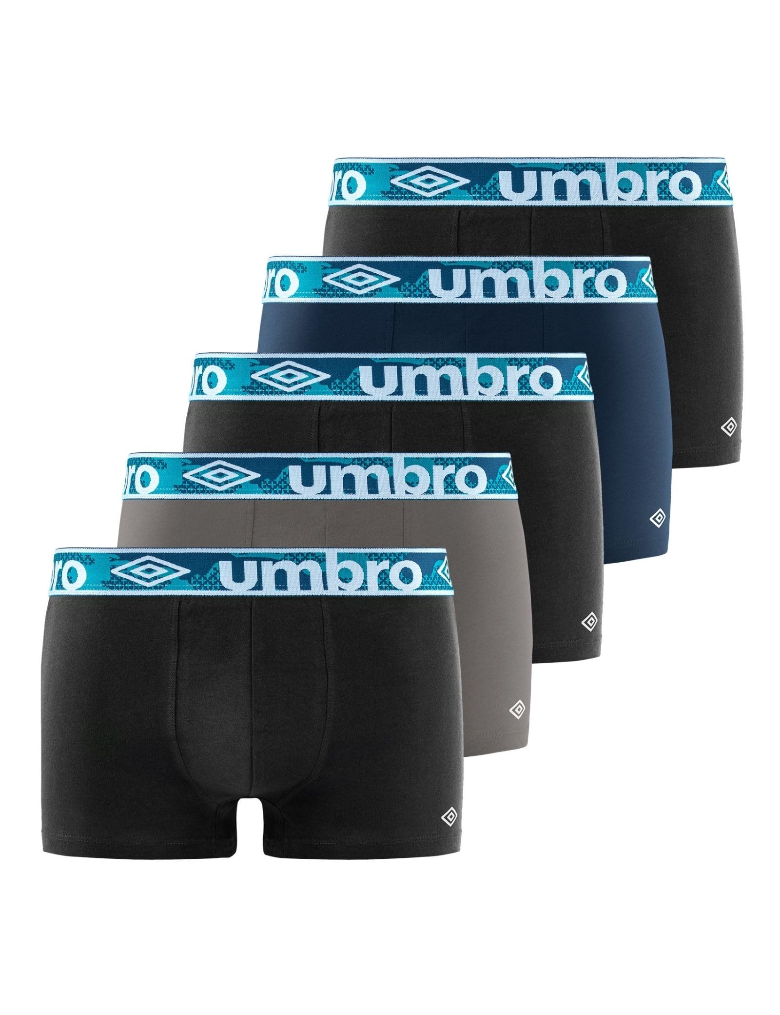Umbro Men's Boxer Briefs 100% Cotton, Men's Underwear, Sustainable, Natural (Lot