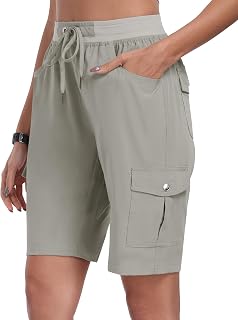 MoFiz Women's Capris with Pockets Loose Fit Casual Capris Pants Capris Pants Elegant Lightweight Loose Hiking
