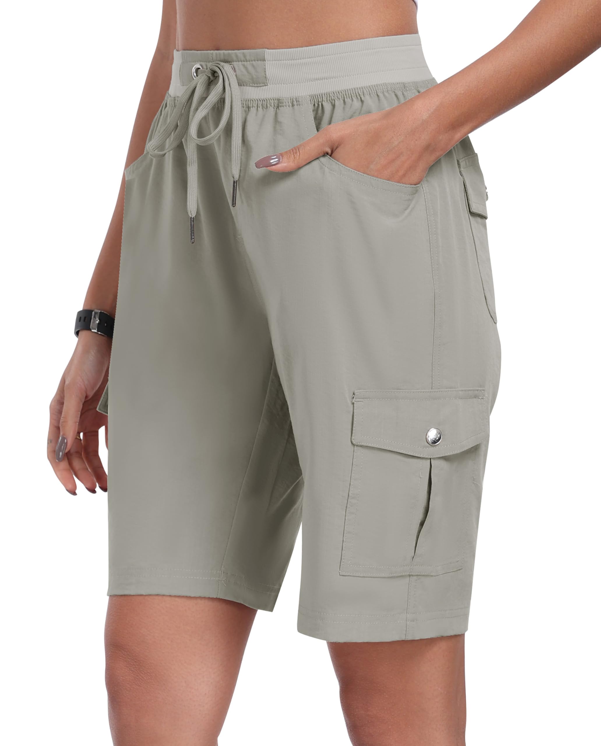 MoFiz Women's Capris with Pockets Loose Fit Casual Capris Pants Capris Pants Ele