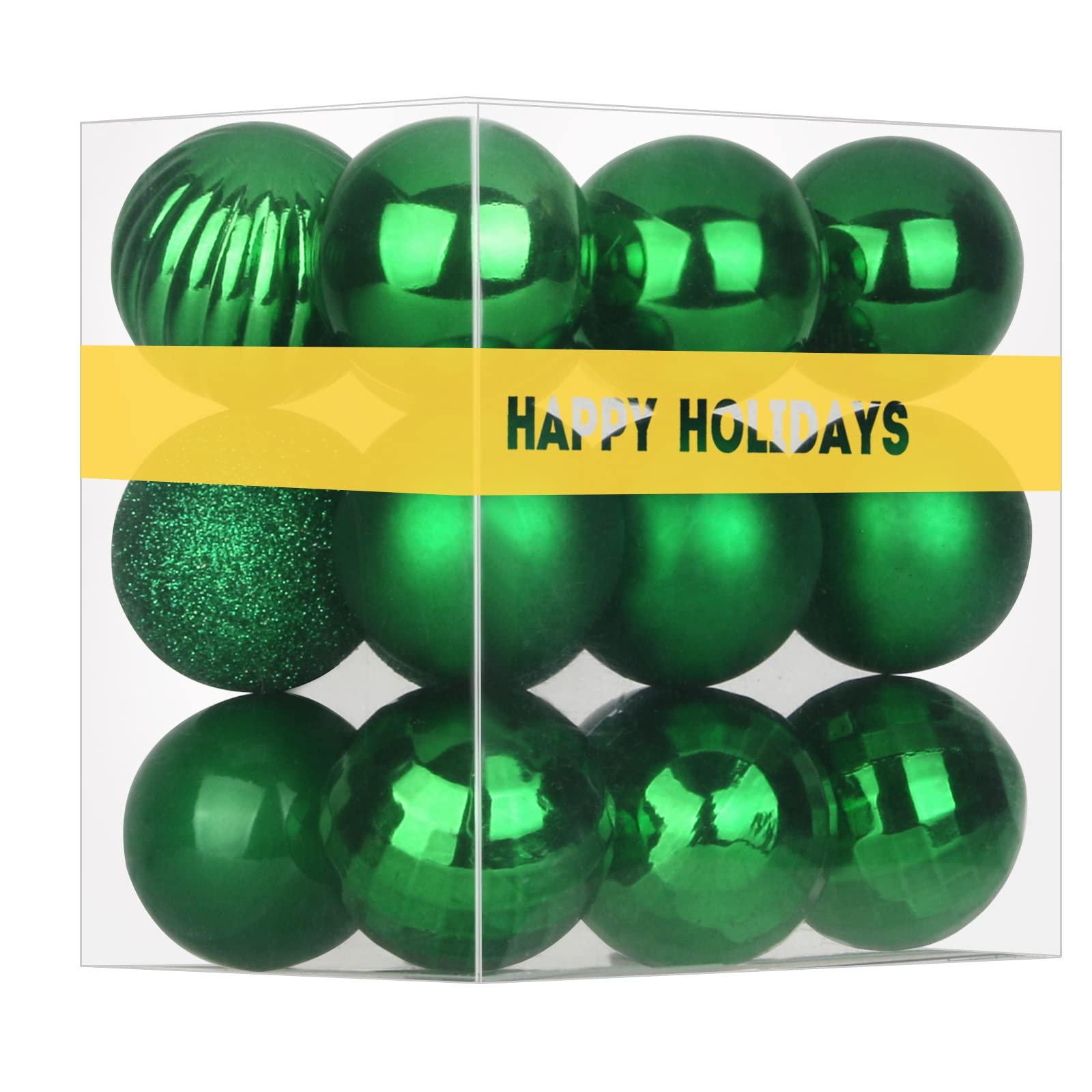 Emerald Green 3.2" Large Christmas Balls - Christmas Tree Decoration Ornaments S