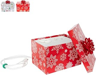 HoHoHoH2o Automatic Christmas Tree Watering System Device, Santa’s Tree Helper Keeps Your Christmas Tree Healthy and Fresh, Refillable 2.5 gallons Capacity Box - Red/Snowflakes