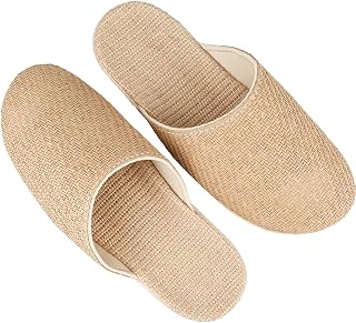 YAKIDA Natural Marai Grass x Japanese Style Slippers, Indoor, Summer, Washable, Room Shoes, Men's, Women's, Indoor Shoes, Silent, Anti-Slip, Lightweight, Spring, Summer, Autumn, Unisex