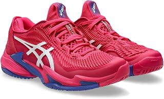 Asics Gel-Dedicate 8 Men's Tennis Shoes, White/Shock Orange, 44.5 EU