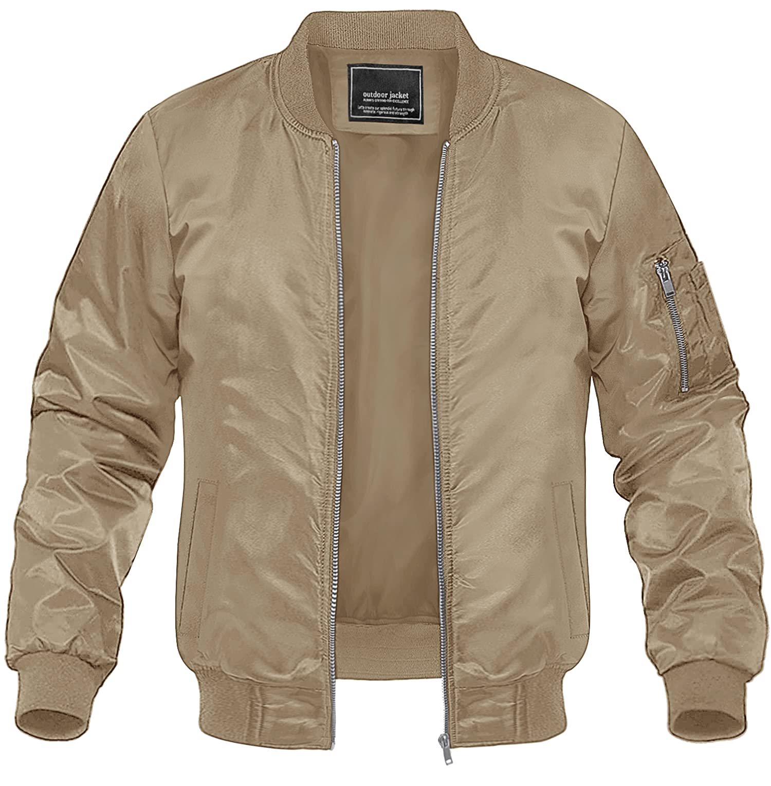 MAGNIVIT Men's Lightweight Bomber Jacket Windbreaker Casual Fall Spring Outdoor 
