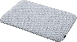 Carari Bath Mat, Towel Cloth, 23.6 x 15.7 inches (60 x 40 cm), Gray, 3D Weaving, Microfiber, Absorbent, Quick Drying, Calorlipoco Bath Mat, M Size, CB Japan