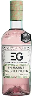 Edinburgh Gin Rhubarb & Ginger Gin Liqueur 50cl 20% ABV | Award-Winning Premium Scottish Gin Liqueur | Sweet Rhubarb & Spicy Ginger | Natural Flavour Ideal for Cocktails, Spritzes and Gifting