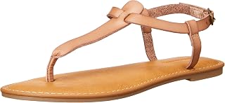 Amazon Essentials Women's Casual Thong Sandal with Ankle Strap