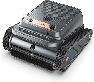 Cordless Robotic Pool Cleaner for Walls & Waterline, Automatically Climbs & Cleans, No Hand-Scrubbing, Auto-Docking, 150min Runtime Pool Vacuum Robot for Inground Pools up to 2600 Sq.ft