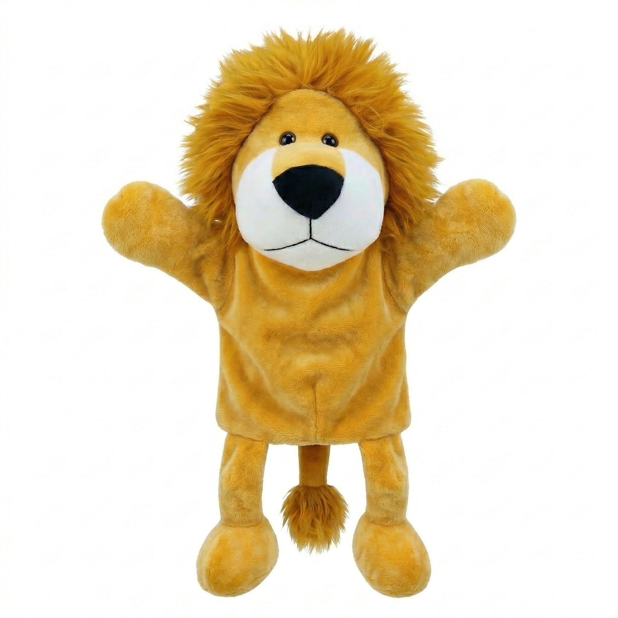 LOMTRATS Animal Hand Puppets for kids,Toddler Includes Wolf Tiger Lion Monkey wi