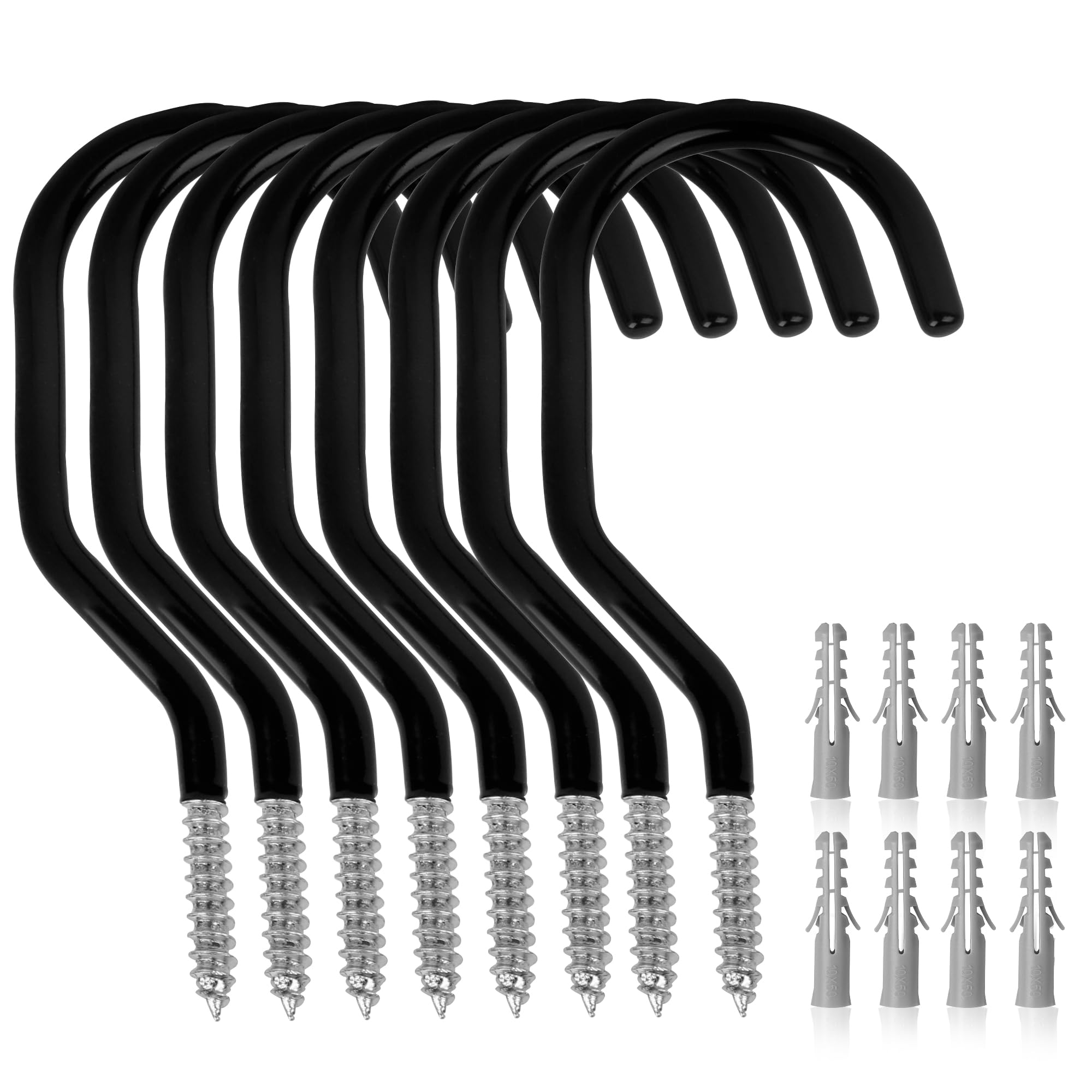 GURADESIGN 8-Pack Heavy Duty Bike Hook, Loading Capacity 100 LBS, 6 inch, Bike H