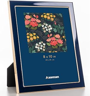 Axeman 8x10 Enamel Picture Frames with Tempered Glass| Navy Blue
