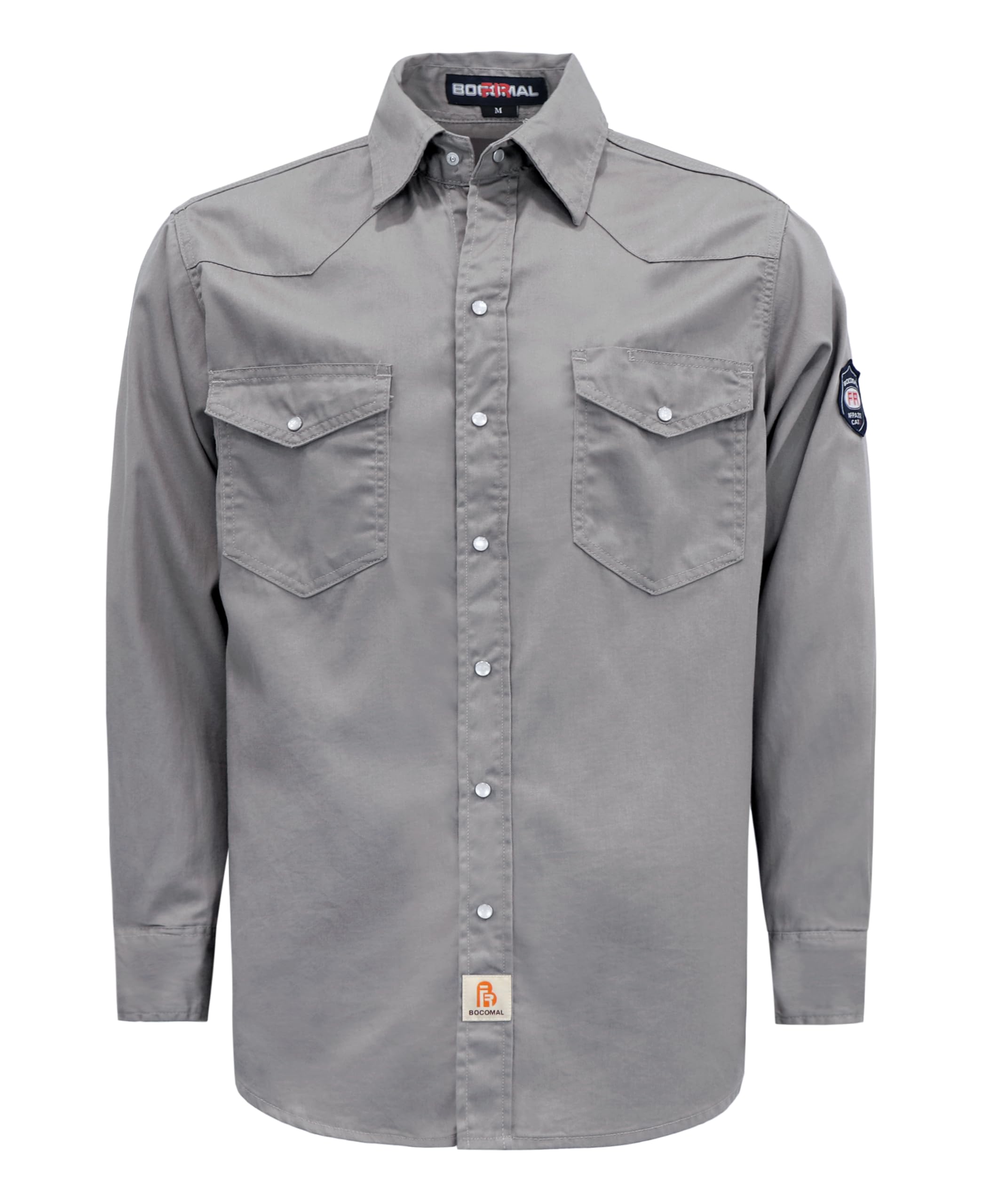 BOCOMAL FR Shirts 6 oz Welding Shirts Lightweight Summer Flame Resistant Shirt