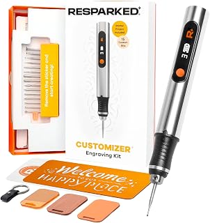 Resparked Customizer™ Special Edition Engraving Kit – DIY Starter Set with Engraving Pen, Bits & Materials – Create Personalized Keychains, Magnets & Metal Art – Giftable Craft Kit for Beginners