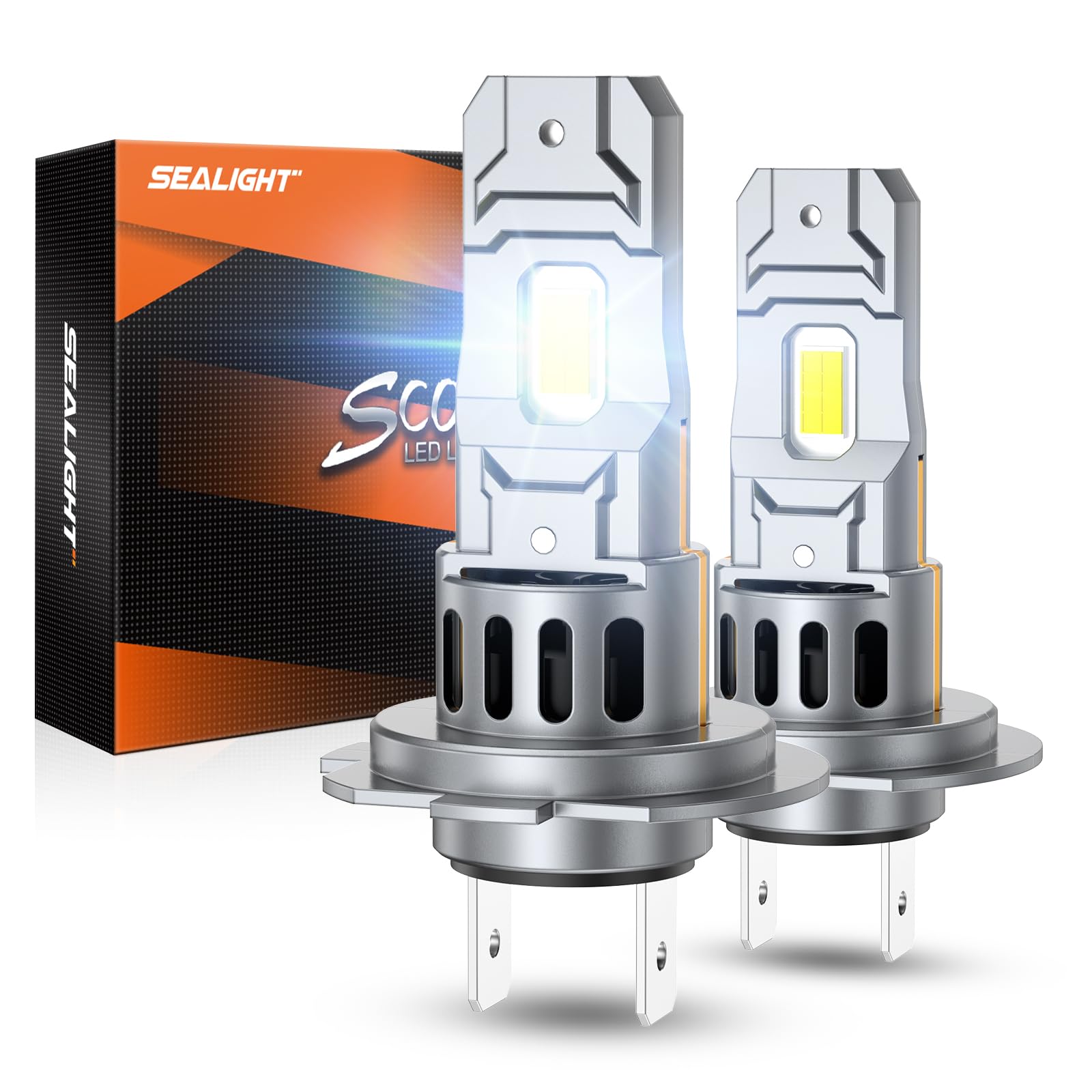 SEALIGHT 2026 Upgraded H7 LED Headlight Bulbs, 1:1 Design 105,000LM 1500% Bright