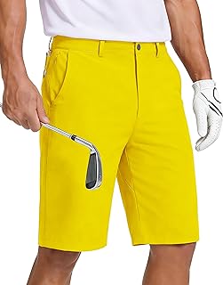 JWM Mens Golf Dress Shorts Stretch 8" & 11" Inch Inseam with Zipper Pocket