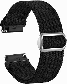WOCCI Soft Woven Nylon Watch Bands with Sliding Buckle, Suitable for Small and Large Wrists, Band Width 18mm 20mm 22mm 24mm