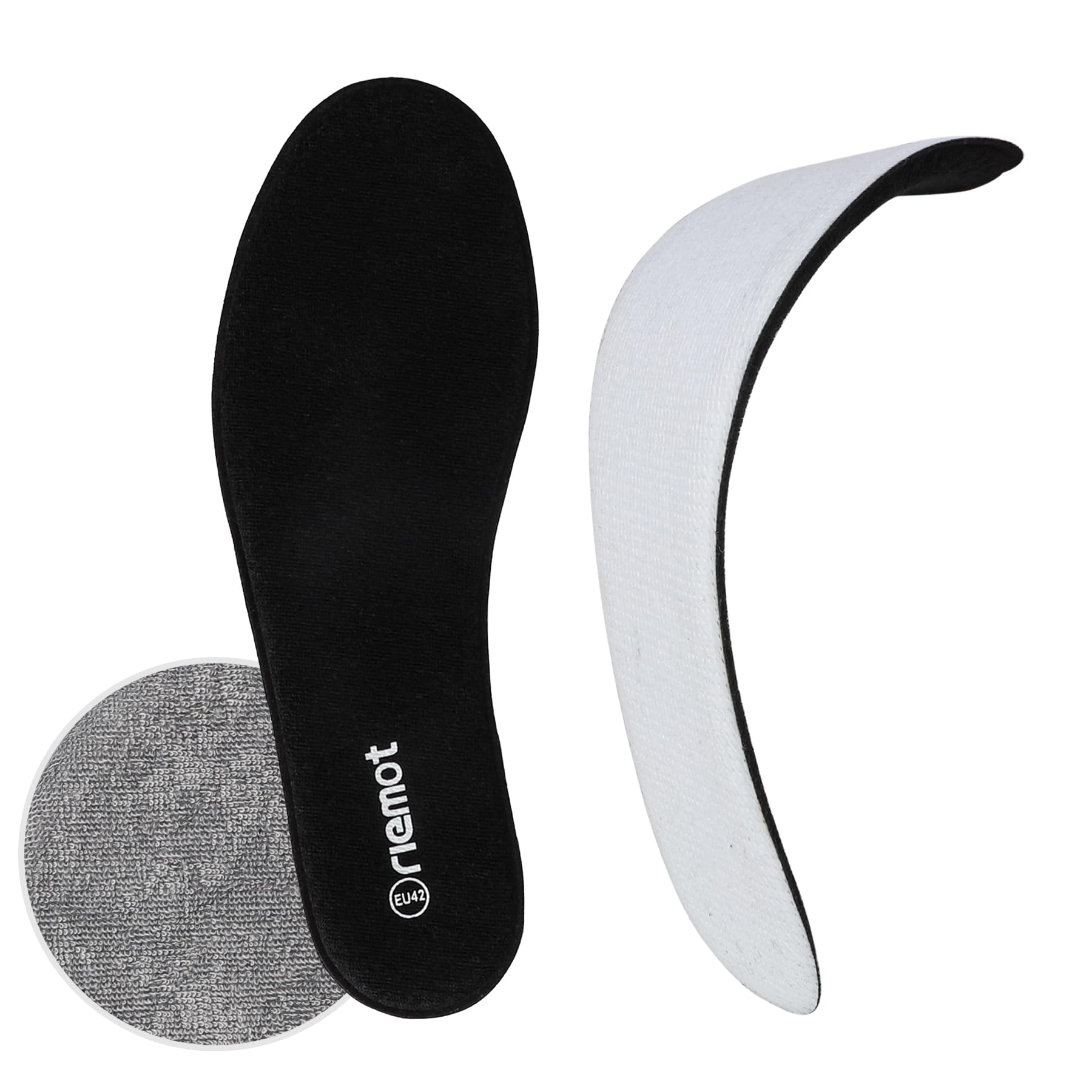 riemot Memory Foam Insoles for Men and Women, Soft Breathable Shoe Insoles with 
