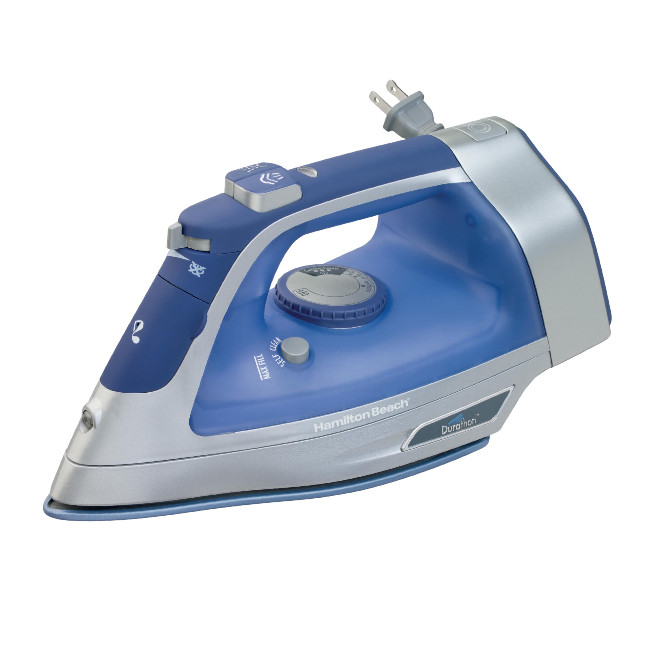 Hamilton Beach Steam Iron For Clothes With Adjustable Steam Settings | Scratch-R