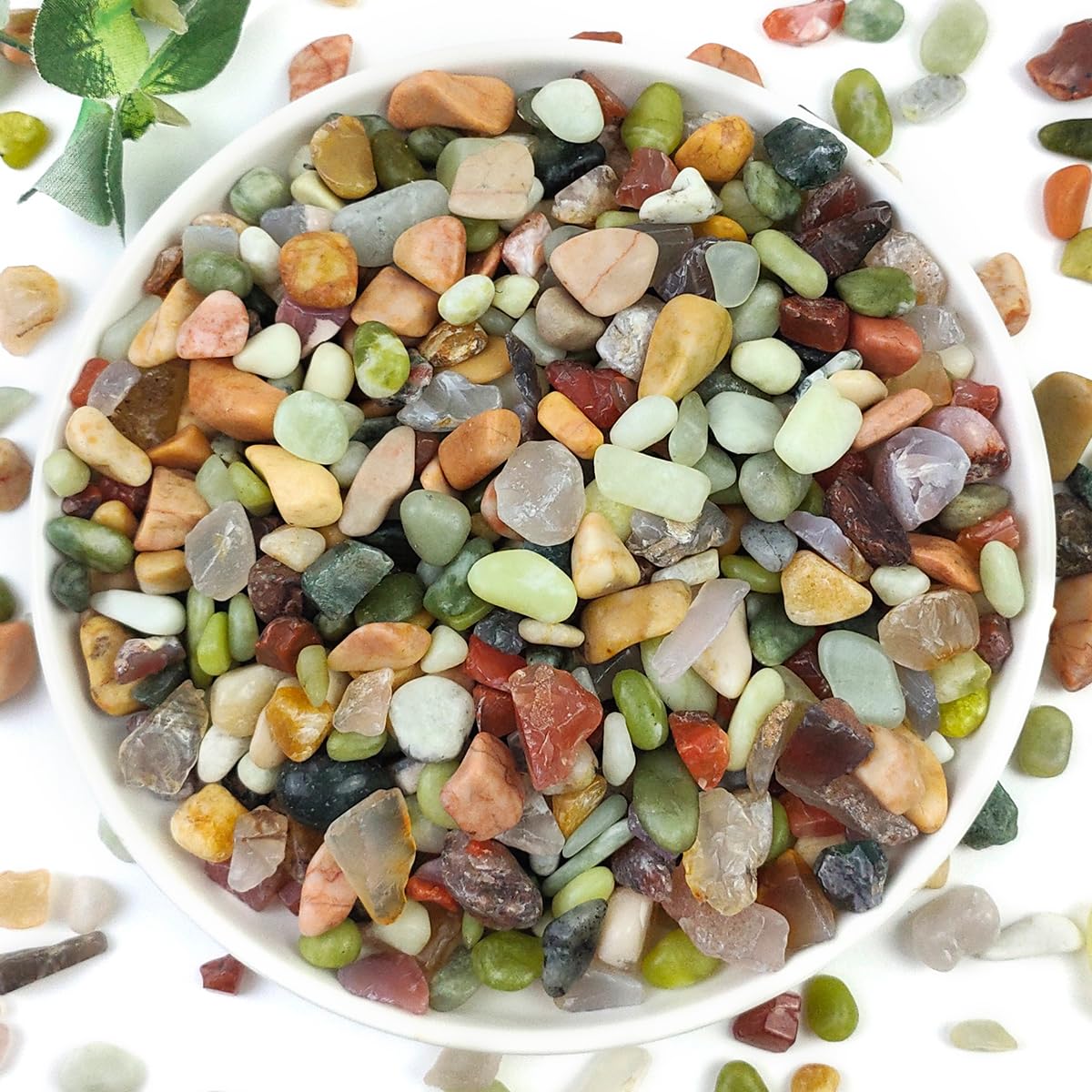 YISZM 2LB Succulent and Cactus Colorful Pebbles, 3/8 Inch Stones | Pebbles for I
