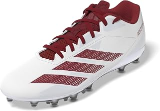adidas Men's Adizero Electric.2 American Football, White/Team Power Red/White, 15