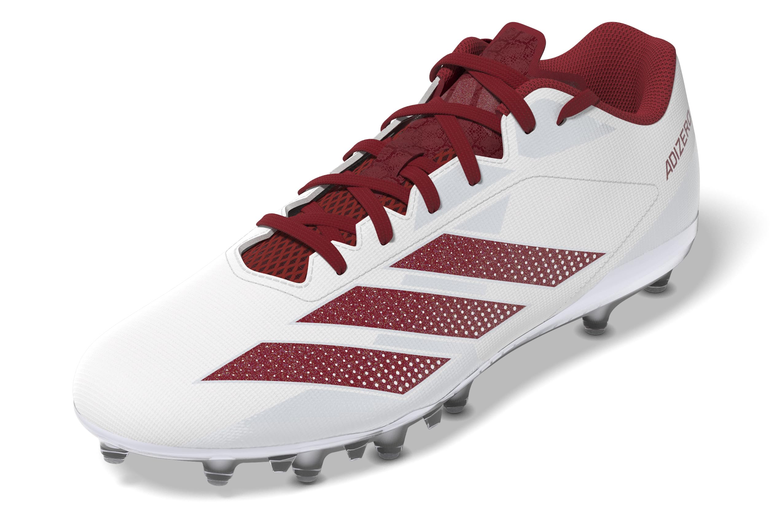 adidas Men's Adizero Electric.2 American Football, White/Team Power Red/White, 1