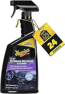 Meguiar's Quik Interior Detailer Cleaner, 24 Oz | Cleans & Refresh Car Interiors, Use On Plastics, Leather & Rubber, Dashboards, Trim In Cars, Trucks & Suvs