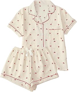 Verdusa Pajamas For Women Set 2 Piece Cute Pjs Sleepwear Pj Lounge Sets