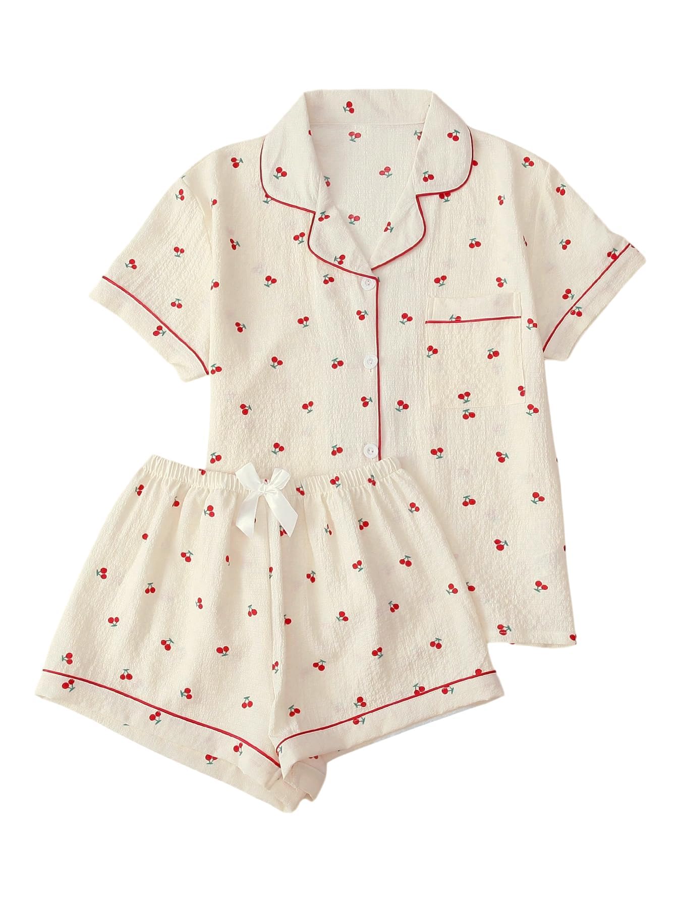 Verdusa Pajamas For Women Set 2 Piece Cute Pjs Sleepwear Pj Lounge Sets