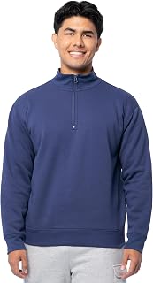Fruit of the Loom mens Fleece Quarter-zip Pullover Sweatshirt