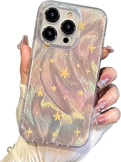 I-MGAE-IN-AR Compatible with iPhone 12/iPhone 12 Pro Case Shiny Fade Star