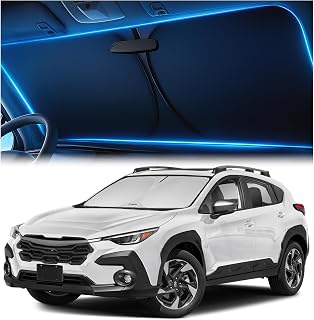 Magnelex Windshield Sun Shade for Subaru Crosstrek 2018-2024 2025 2026, Foldable Car Window Sunshade, Heat &amp; UV Visor Cover, Reflective Front Shades Accessories