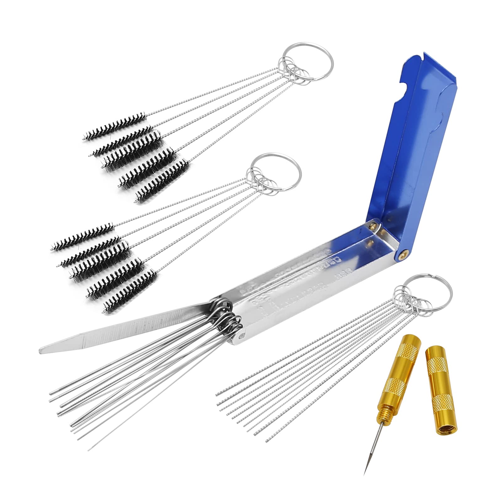 Anxingo 4 Pcs Carburetors Carbon Dirt Jet Remove Cleaner Tool Kit, 13 Wire Torch