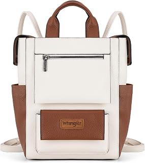 Wrangler Backpack Purse for Women Convertible Backpack Vegan Leather Ladies Anti Theft Backpack